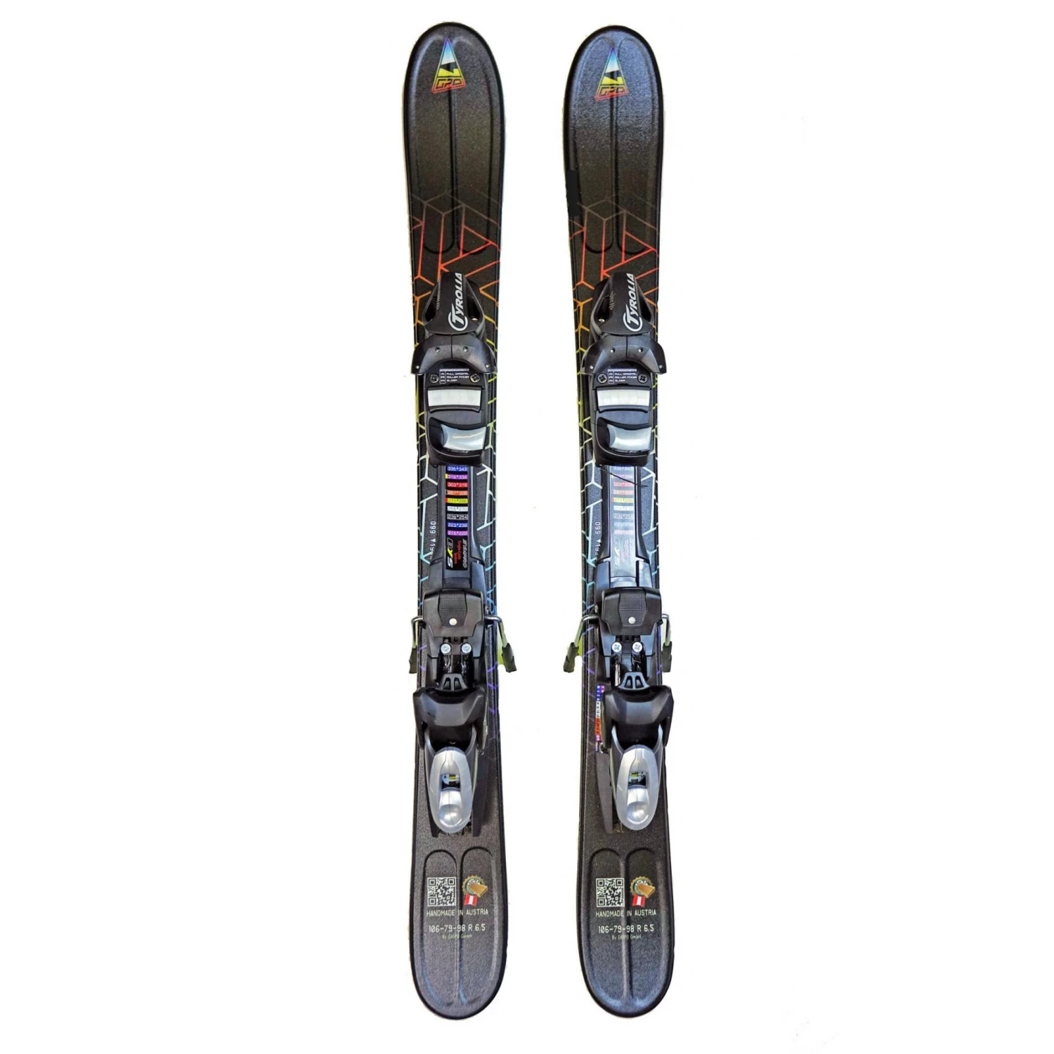 GPO FUSION 99cms Adult Ski Blades With Tyrolia Bindings 3 GPO FUSION 99cms Adult Ski Blades With Tyrolia Bindings