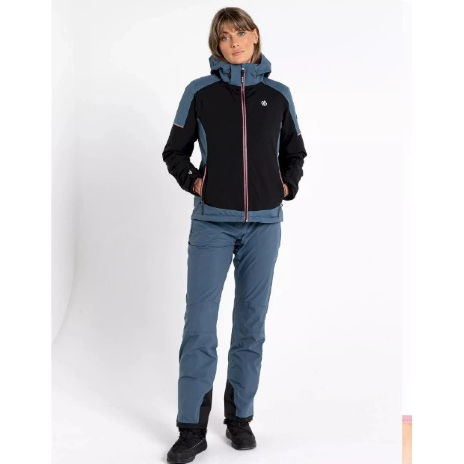 Womens Dare2b ENLIVEN Black/ Orion Grey Ski Jacket 4 Womens Dare2b ENLIVEN Black/ Orion Grey Ski Jacket - Image 2