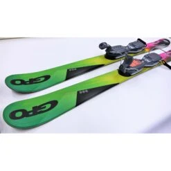 GPO 125 CHROMATE SKI BLADES With GC-701 Release Bindings 125cms Short Skis -Cheap Ski Store 1c06b96af4f206f7ef38f3aee3e7fb73