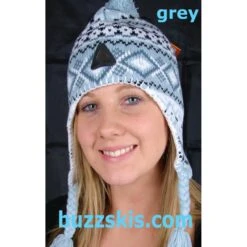Peruvian Style Acrylic Wool Hat, 4 Colours (Blue, Grey, Pink, Black) -Cheap Ski Store 2d485dc5565f2bc0f224f18af1066ef0