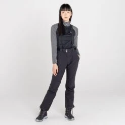 Womens Dare2b EFFUSED II BLACK Soft Shell Ski Pant- SHORT LEG EXCLUSIVE -Cheap Ski Store 451ae3c19345444afb643add36dcb55e