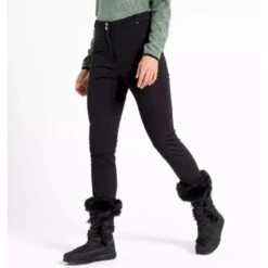 Womens Dare2b SLEEK II BLACK Luxe Stretch Ski Pant- SHORT LEG EXCLUSIVE