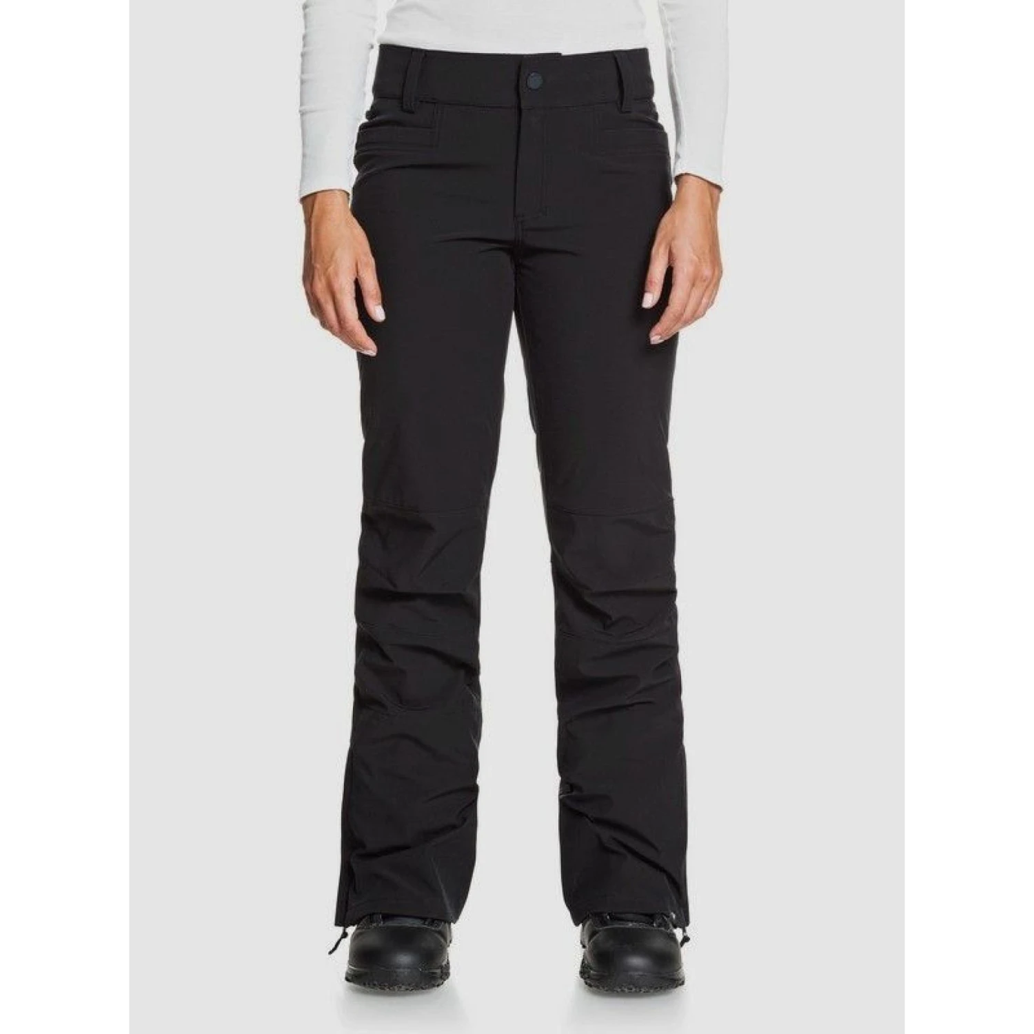 Womens Roxy CREEK BLACK Slim Skinny Ski Board Soft-Shell Pant- REG LEG 4 Womens Roxy CREEK BLACK Slim Skinny Ski Board Soft-Shell Pant- REG LEG - Image 2