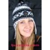 Peruvian Style Acrylic Wool Hat, 4 Colours (Blue, Grey, Pink, Black) -Cheap Ski Store 87c3712b09de4fecf0717457ffaadcab