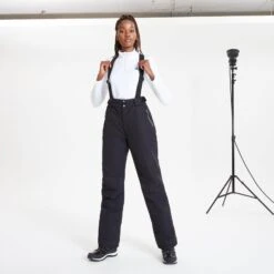 Womens Dare2b EFFUSED II Black Soft Shell Ski Pant- PLUS SIZE- REG LEG