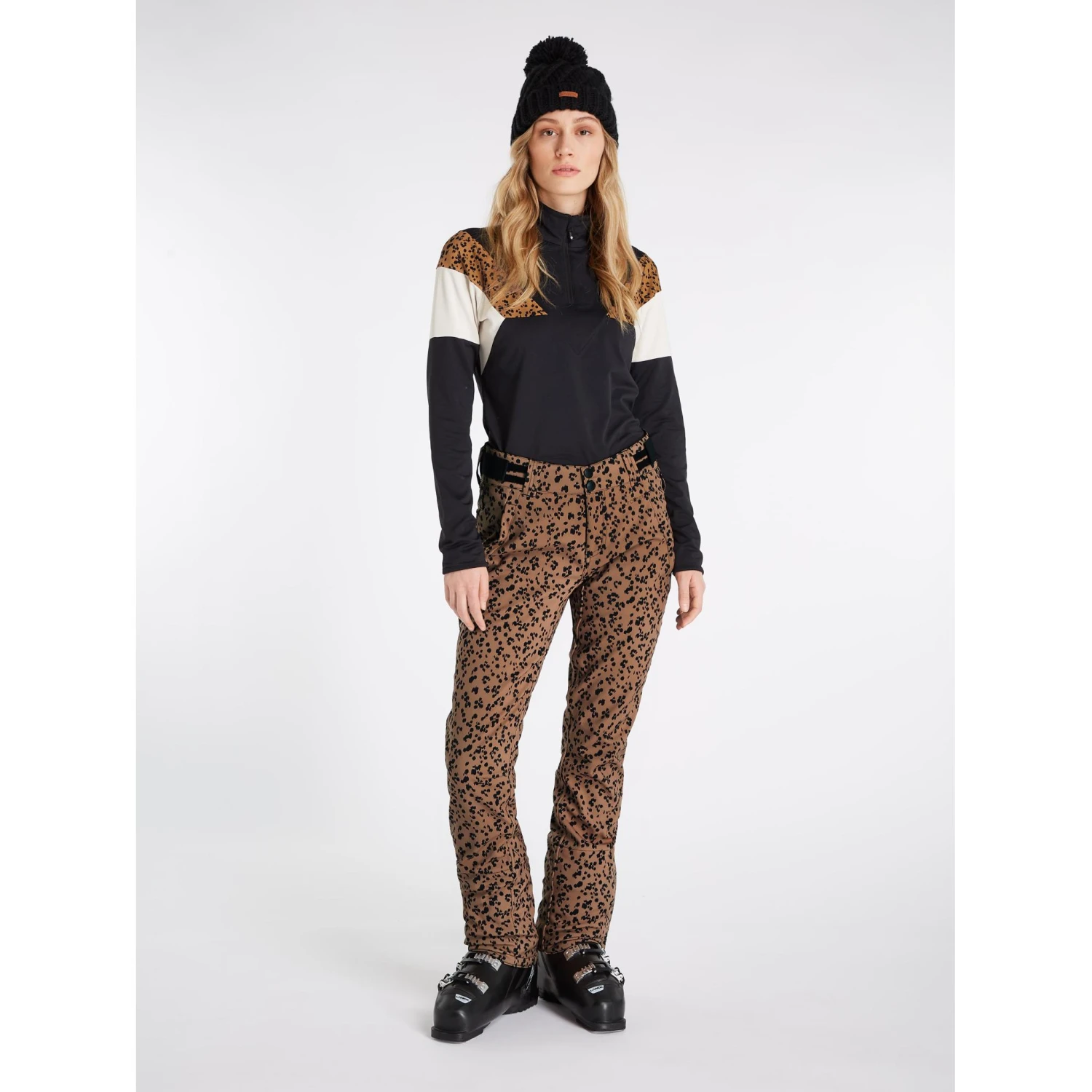 Womens Protest PRTANGLE FUDGE CAMEL ANIMAL 808 Stretch Soft Shell Ski Pant- SHORT LEG EXCLUSIVE 5 Womens Protest PRTANGLE FUDGE CAMEL ANIMAL 808 Stretch Soft Shell Ski Pant- SHORT LEG EXCLUSIVE - Image 3