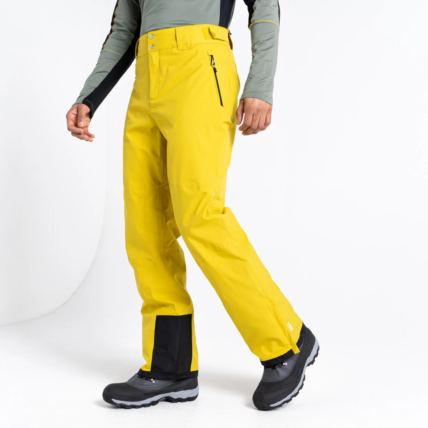 Mens Dare2b ACHIEVE II Antique Moss Yellow Soft Shell Ski Pant- SHORT LEG EXCLUSIVE 8 Mens Dare2b ACHIEVE II Antique Moss Yellow Soft Shell Ski Pant- SHORT LEG EXCLUSIVE - Image 6