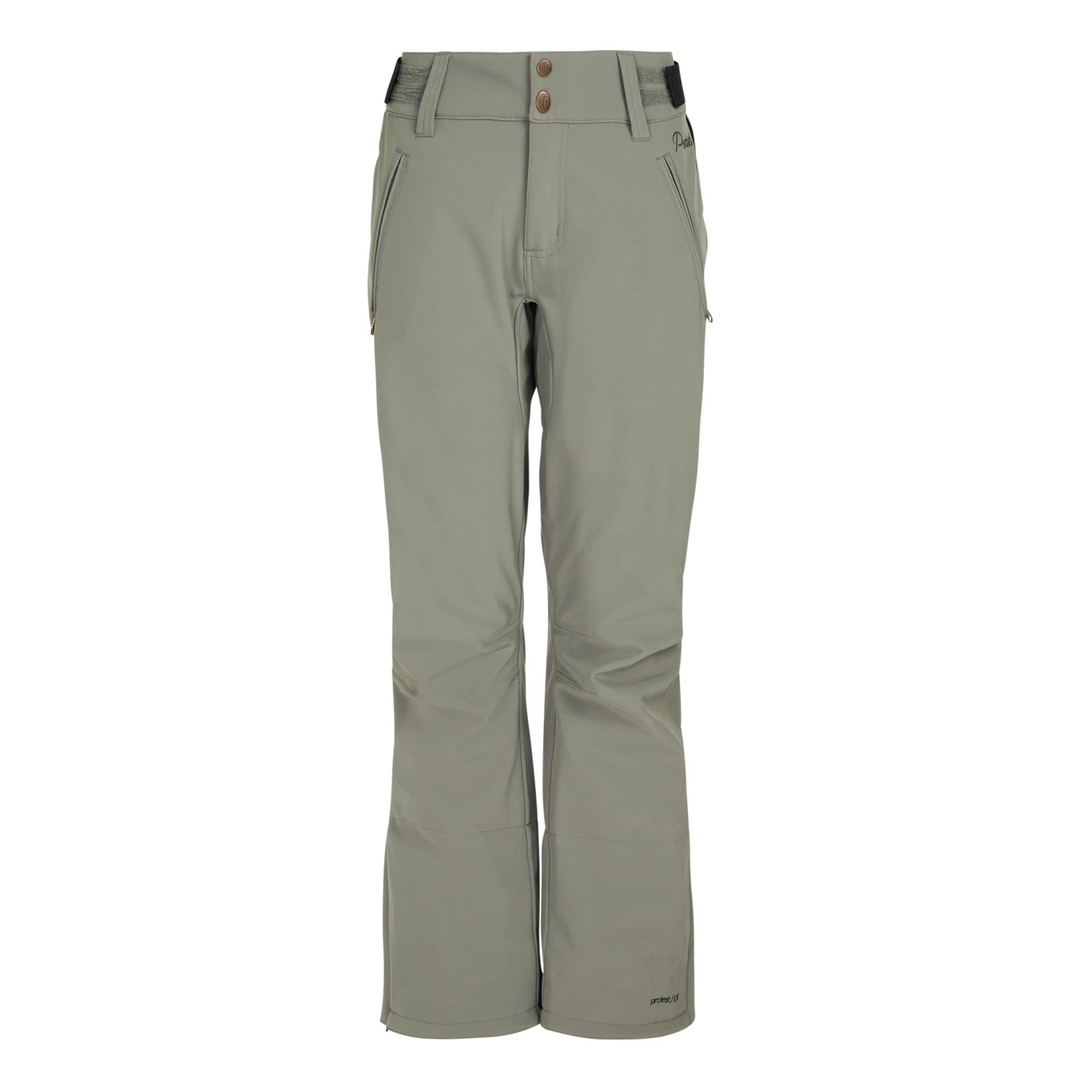 Womens Protest LOLE Misty Green Soft Shell Ski Pant- SHORT LEG EXCLUSIVE 5 Womens Protest LOLE Misty Green Soft Shell Ski Pant- SHORT LEG EXCLUSIVE - Image 3