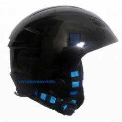 Manbi Park Adult Teen Ski Crash Helmet GLOSS Black Sizes Medium (57-58cms), Large (59-60cms) And XL(61cms)