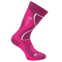 Dare2b Womens CONSTRUCT FUSCHIA/CYBER PINK Technical Ski Sock Size 6-8
