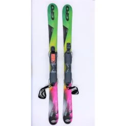 GPO 125 CHROMATE SKI BLADES With GC-701 Release Bindings 125cms Short Skis