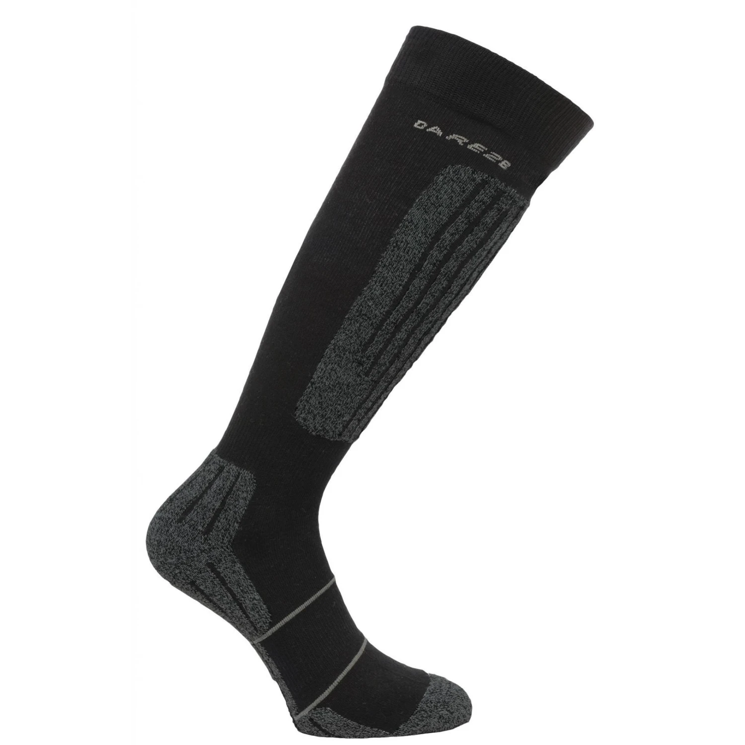 Dare2b Contoured Technical Ski Sock Black 6-8 And 9 - 12 UK FREEPOST UK 3 Dare2b Contoured Technical Ski Sock Black 6-8 And 9 - 12 UK FREEPOST UK