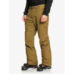 Mens Quiksilver ESTATE MILITARY OLIVE Ski Board Pant- REG LEG