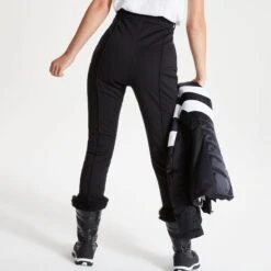 Womens Dare2b SLEEK BLACK Swarovski Waterproof Luxe Ski Pant- SHORT LEG EXCLUSIVE -Cheap Ski Store e9c18c88a38af032f4df69a80301611b
