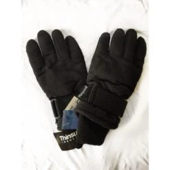 Unisex Manbi PISTE PLUS Black Ski Gloves