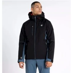 Mens Dare2b REMIT BLACK/ ORION GREY Ski Board Jacket - PLUS SIZE