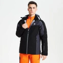 Mens Dare2b INTERMIT BLACK/EBONY Ski Board Jacket